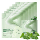 Shefave 6 Pack Heartleaf Collagen Face Mask, Soothing Overnight Face Mask for Glass Skin, Hydrating Sheet mask, Calming Hyaluronic Acid Mask for Redness&Anti Wrinkles, Korean Skin Care for Sensitive Skin
