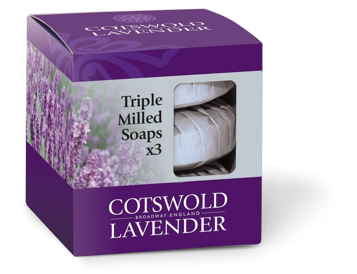 Cotswold Lavender Pack of 3 Soaps