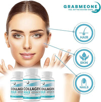 Premium Marine Collagen Supplements for Women, Ultra Potent Marine Collagen Capsules with Hyaluronic Acid and 1500mg Collagen Peptides per Serving to Support Joints, Hair, Skin, Nails & Bones