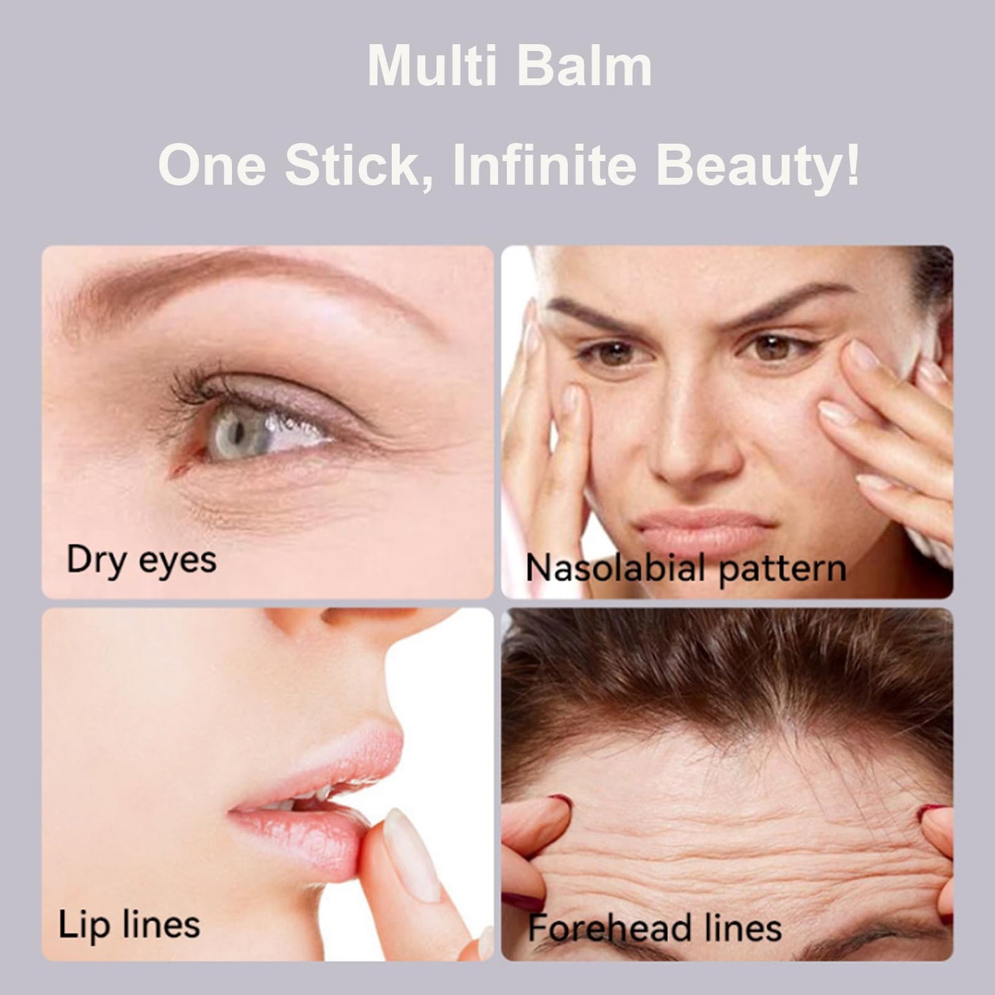 Shengqialun Collagen Multi Balm Stick, Pure Collagen Wand Multi Purposes Easy To Absorb, Beauty Anti-Wrinkles Collagen Stick, Hydrating And Moisturizing For Women And Girls