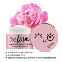 FLOSLEK Peony Water Aqua Bomb Face Cream | 50ml | Hydro Boost Soothing Gel | Contains White Water Lily | Liquid Moisturizer for Dry & Sensitive Skin | Cruelty-Free & Vegan