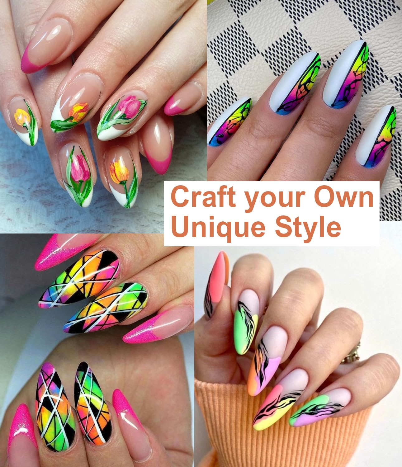 BISHENGYF Pigment Nail Powder Fluorescence Pigment Ultrafine Glitter Powder Nail Pigments Dust Nail Glitter Gradient Iridescent Nail Art Decoration