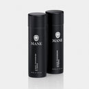 MANE Mane Hair Thickening Fibres - twin pack (Dark Brown) 15 grams