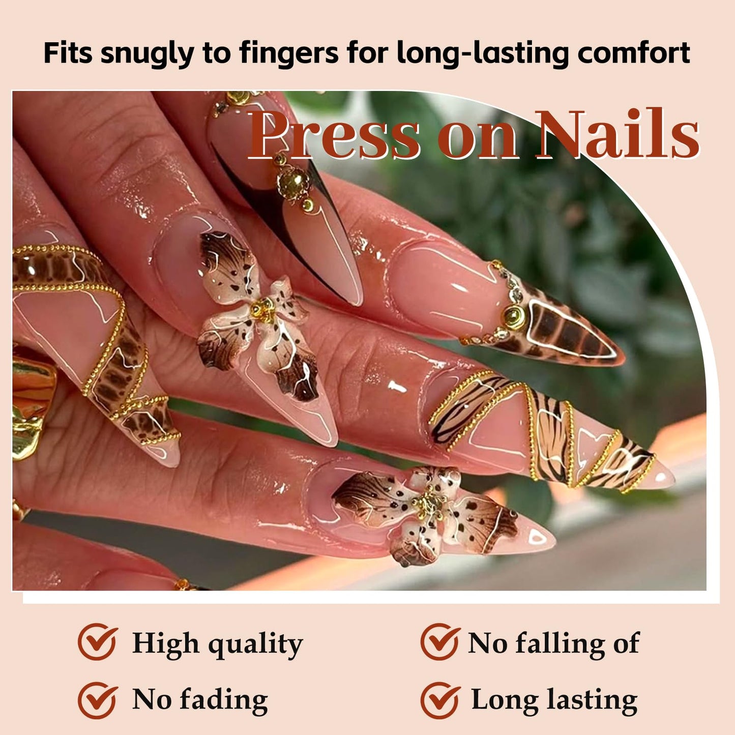 Ceboic Pack of 24 Coffin Nails for Sticking Medium Purple Glitter French Artificial Nails Press On Nails with Silver Sequins Design Full Cover Acrylic Artificial Nails Square Fingernails Fake Nails