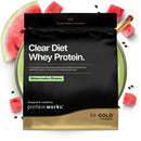 THE PROTEIN WORKS Protein Works | Clear Diet Whey Protein - Gold Innovation, Whey Protein Isolate Powder, Refreshing High Protein Drink, Watermelon Breeze, 20 Servings, 500g