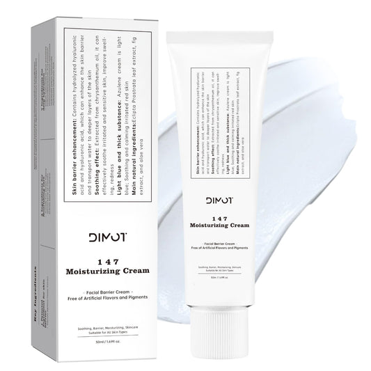 147 Barrier Cream - Moisturizing Face Cream For Women - Face Moisturizer For Daily Skin Barrier Repair Care - Deep Hydrating with Paeonia Albiflora Flower Extract 1pc