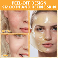 GMHLLES Honey Tearing Mask, Peel off Mask with Natural Propolis, Skin Clean Pores Shrink, Hydrating and Moisturizing, Reduces Fine Lines & Wrinkles（50g 2PCS）