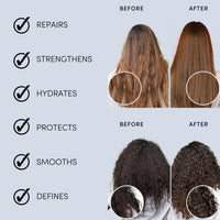 Forest & Shore Hair Oil 100% Natural Certified Organic Hallelujah Hair Oil ® Treatment and Protection - Moisturising And Repairing For Dry Damaged Hair Promotes Healthy Hair Growth With Silky, Shiny, Smooth Results