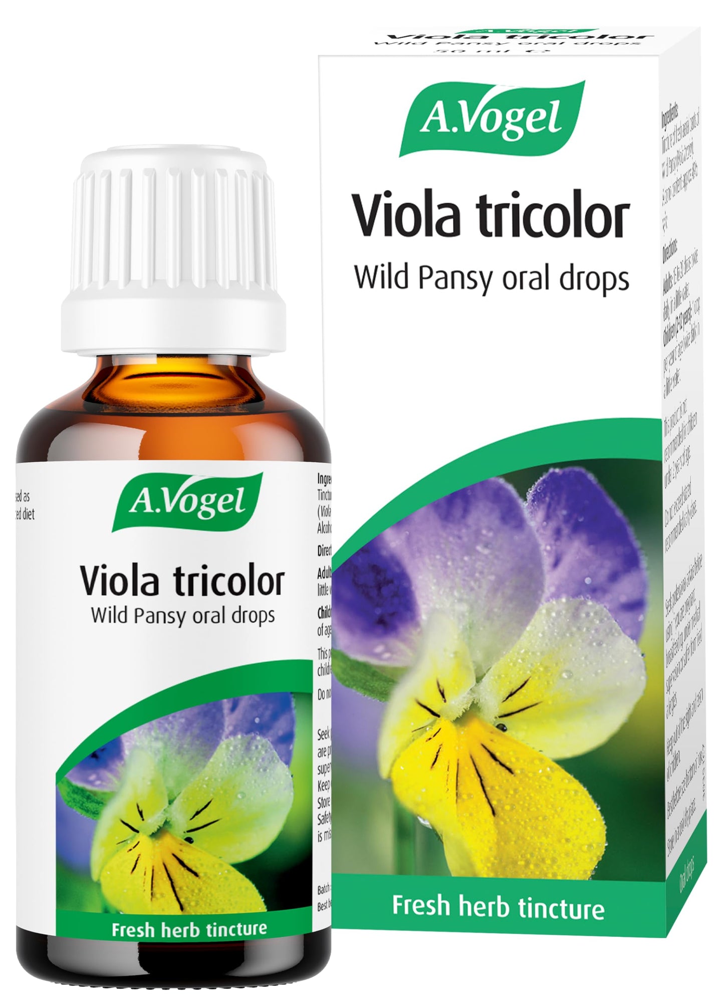 A.Vogel Viola Tricolor Wild Pansy|Herbal Food Supplement|Extract of organically Grown and Freshly harvested Viola Tricolor|Suitable for Vegans|50ml