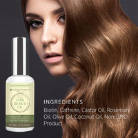 Essynaturals Hair Growth Oil with Biotin - Caffeine and Castor Oil for Fuller, Thicker, Longer Hair, 50ml (1.7 fl oz)