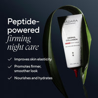 MÁDARA MADARA Organic Skin Care Derma Collagen Night Source Sleeping Cream – Overnight Hydrating & Firming Cream with Peptides, Algae & Hyaluronic Acid for Anti-Aging & Skin Renewal, 70ml