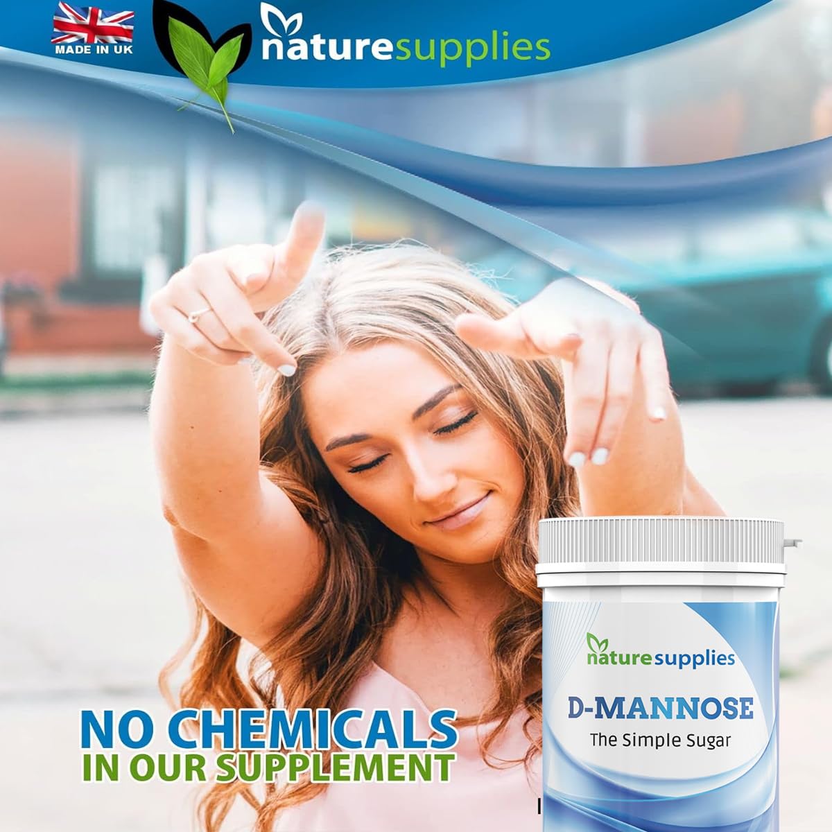 naturesupplies D-mannose Powder - GMO Free - Vegan Friendly - Highly Concentrated Mannose Pure Ingredients, No Chemicals in Our Supplements - Naturesupplies