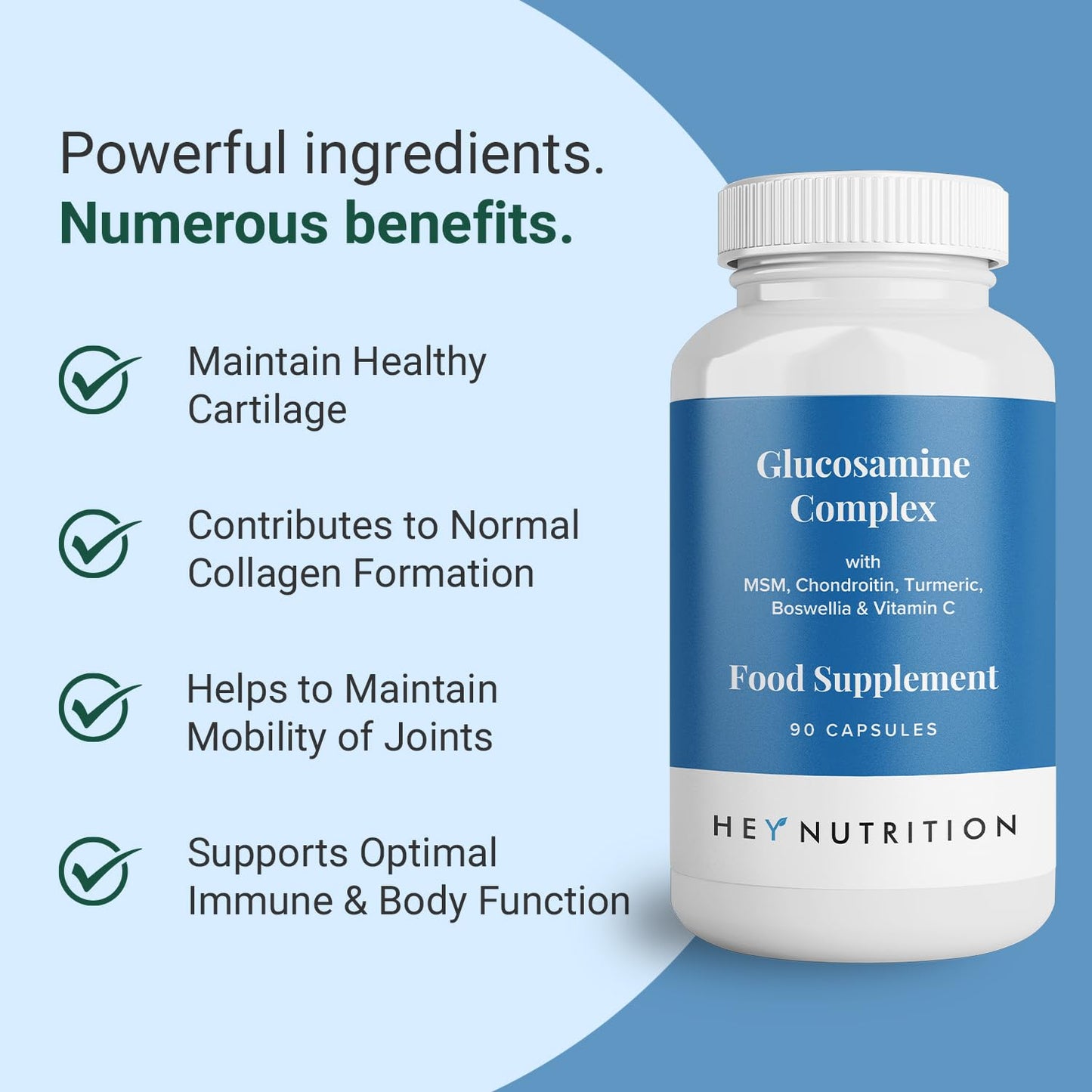 Theonia Glucosamine Complex MSM Turmeric, Vitamin C & Boswellia Extract