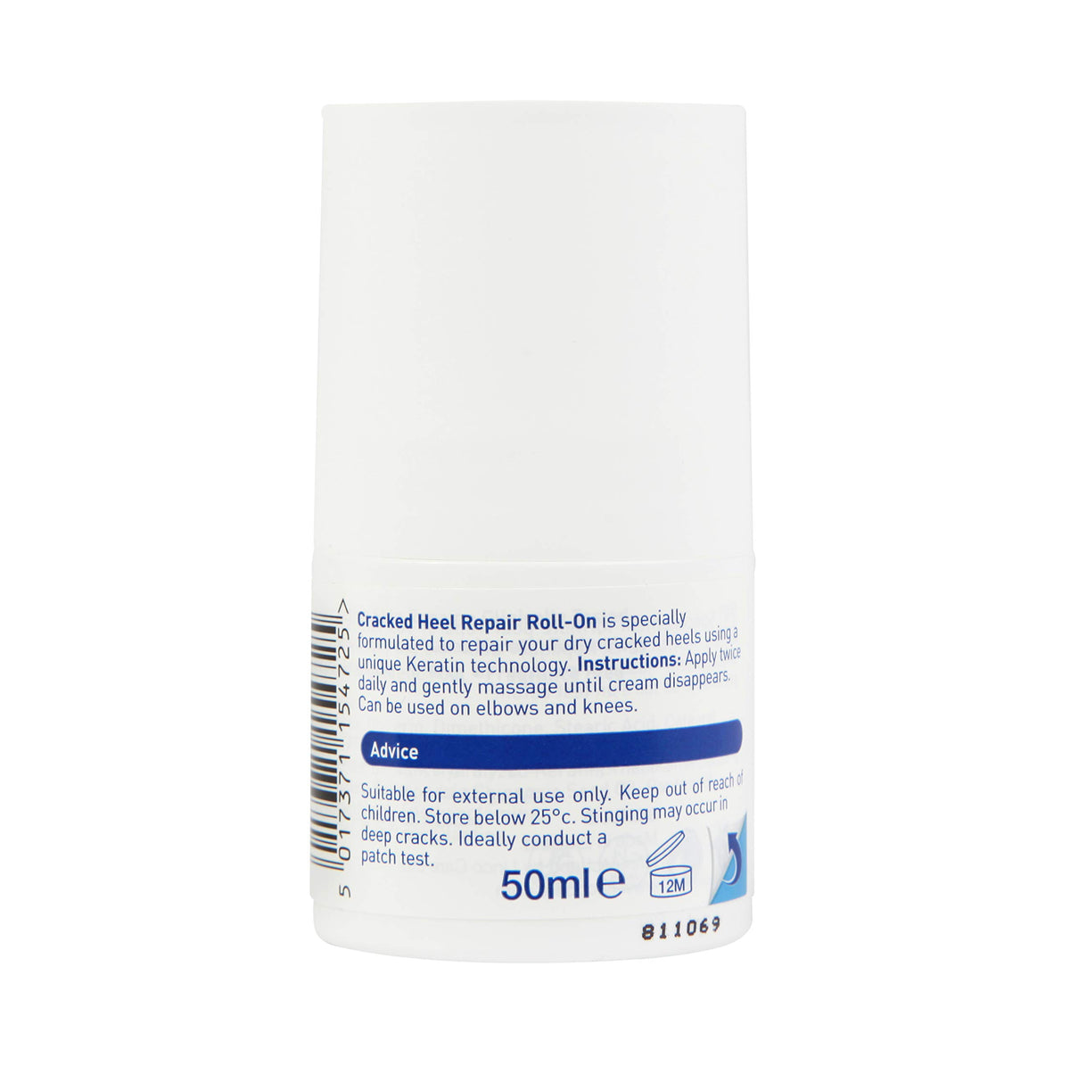 Silkia Pedicare Cracked Heel Repair Roll-On | 48Hr Active Skin Repair | Clinically Tested | 50 ml