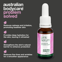 Australian Bodycare Vitamin B12 Pink Serum – Soothing & Hydrating Serum for Redness, Dry Skin, and Irritation – Strengthens Skin Barrier