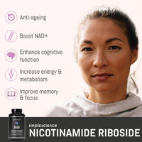 Ultra Pure NICOTINAMIDE RIBOSIDE 300MG | 120 Servings | 99% Pure NR | NAD+ Precursor | Anti-ageing & Longevity Supplement | Lab Tested | 100% Natural and Non-GMO