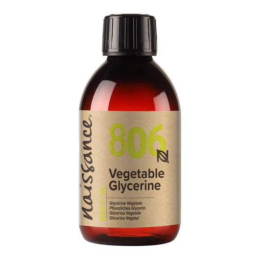 Naissance Vegetable Glycerine (Glycerol) Liquid (no. 806) 250ml - 100% Pure & Natural, Premium EP/BP/USP Pharmaceutical & Food Grade, Vegan, No GMO, Natural Humectant, Fragrance Free