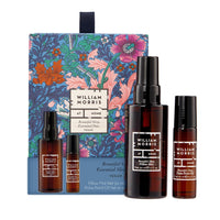 William Morris at Home William Morris At Home Pillow Mist 50ml and Pulse Point Oil 10ml, Calming Essential Oils, Relaxing Fragrance Helps with Sleep, Magnesium, Travel Size, Vegan and Cruelty Friendly, Beauty Gift for Her