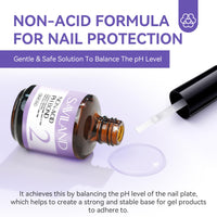 Saviland Nail Prep Dehydrate and Acid-free Primer, Fast Air Dry Long-Lasting Superior Bonding Nail Prep Set for Gel Nail Polish,Acrylic Powder etc