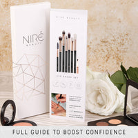 Niré Beauty Eye Brush Set - Award Winning Eye Makeup Brushes for Eyes and Brows Including Eye Shadow Brush Set, Eyebrow Brush and Tweezers