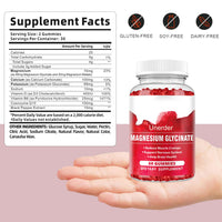 Magnesium Glycinate Gummies - 400mg High Absorption Formula for Sleep, Stress Relief & Muscle Health - Apple Flavor, 30 Days Supply for Adults,Non-GMO