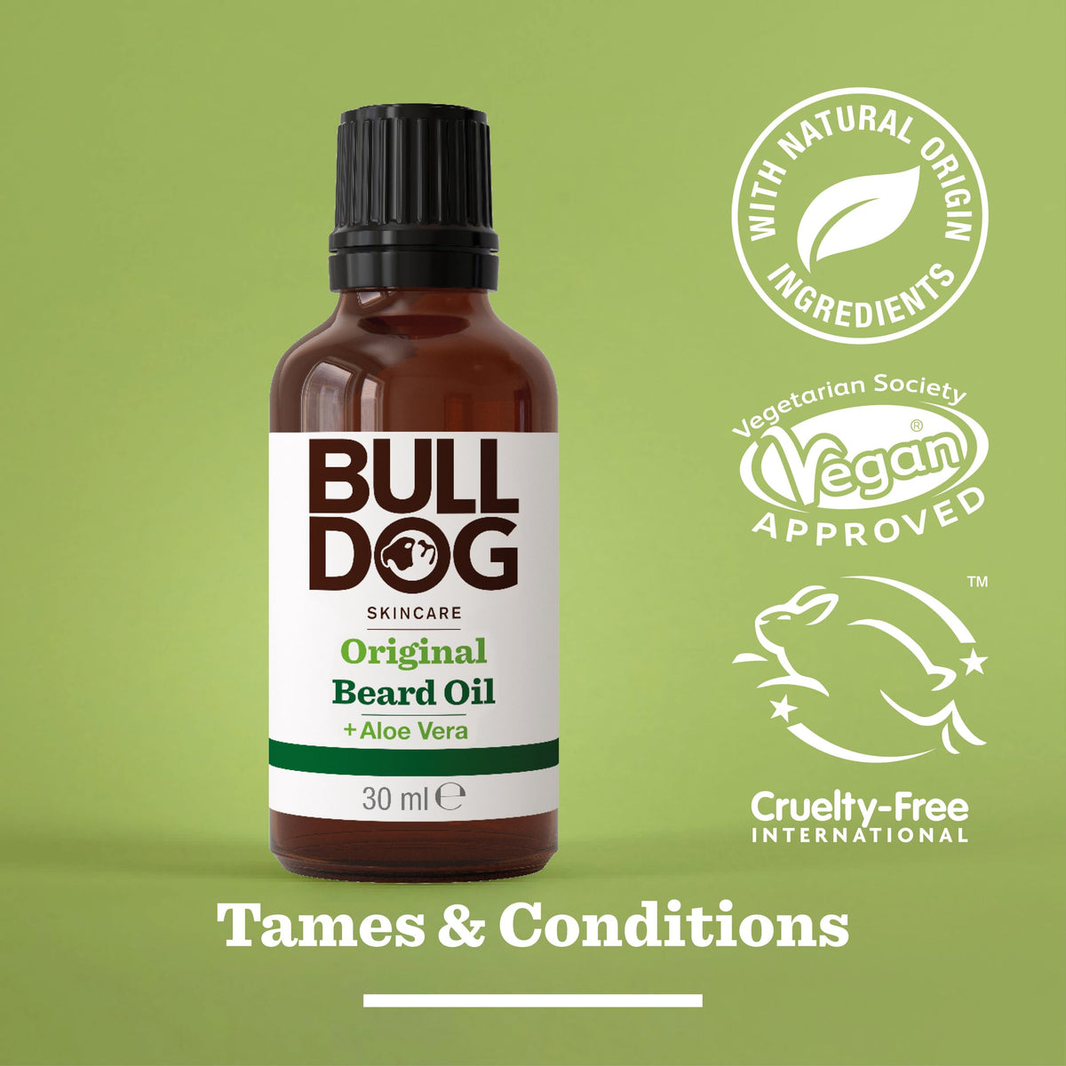 Bulldog Skincare for Men Bulldog Skincare Original Beard Oil, Men's Grooming, Beard Moisturiser for Softer, Supple Beards, 30g