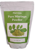 Harveza Pure Moringa Powder, 500g, from The South of India. A Source of Vitamins A and C, Calcium and Iron.