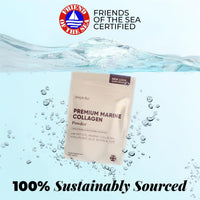 Inspiriko Marine Collagen Powder for Women - Marine Collagen with Hyaluronic Acid, Vitamin C, Biotin and MSM. Hydrolyzed Collagen Peptides Backed by 6 Clinical Studies, 30 Servings