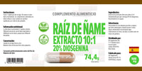 Hepatica Yam Root Extract 5,000mg Equivalent | 120 Vegan Capsules | High Strength 10:1 Extract (500mg) | 20% Diosgenin | 3rd Party Lab Tested Herbal Supplement