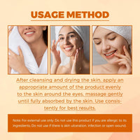 OuXing Eyelift Serum Mango Revitalize Eye Cream,eye cream for dark circles and puffy eyes,Hyaluronic Acid Repair Cream,eye bag crea-m,Wrinkles Eye Creams Oil Essence Firming Crea-m,eye tightening cre-am