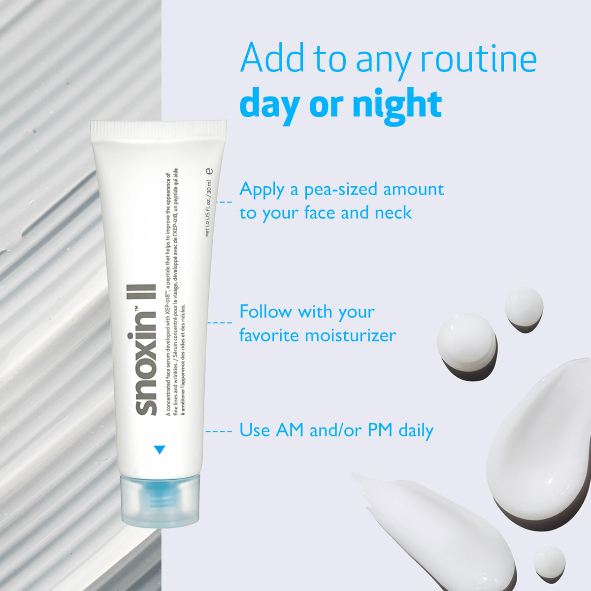INDEED LABS Snoxin II, Instant Perfection Anti Wrinkle Serum For Younger Looking Skin, Deep Wrinkle Face Serum with high dosage peptides Acid, Daily Anti-Aging Skin Care Treatment, 30ml