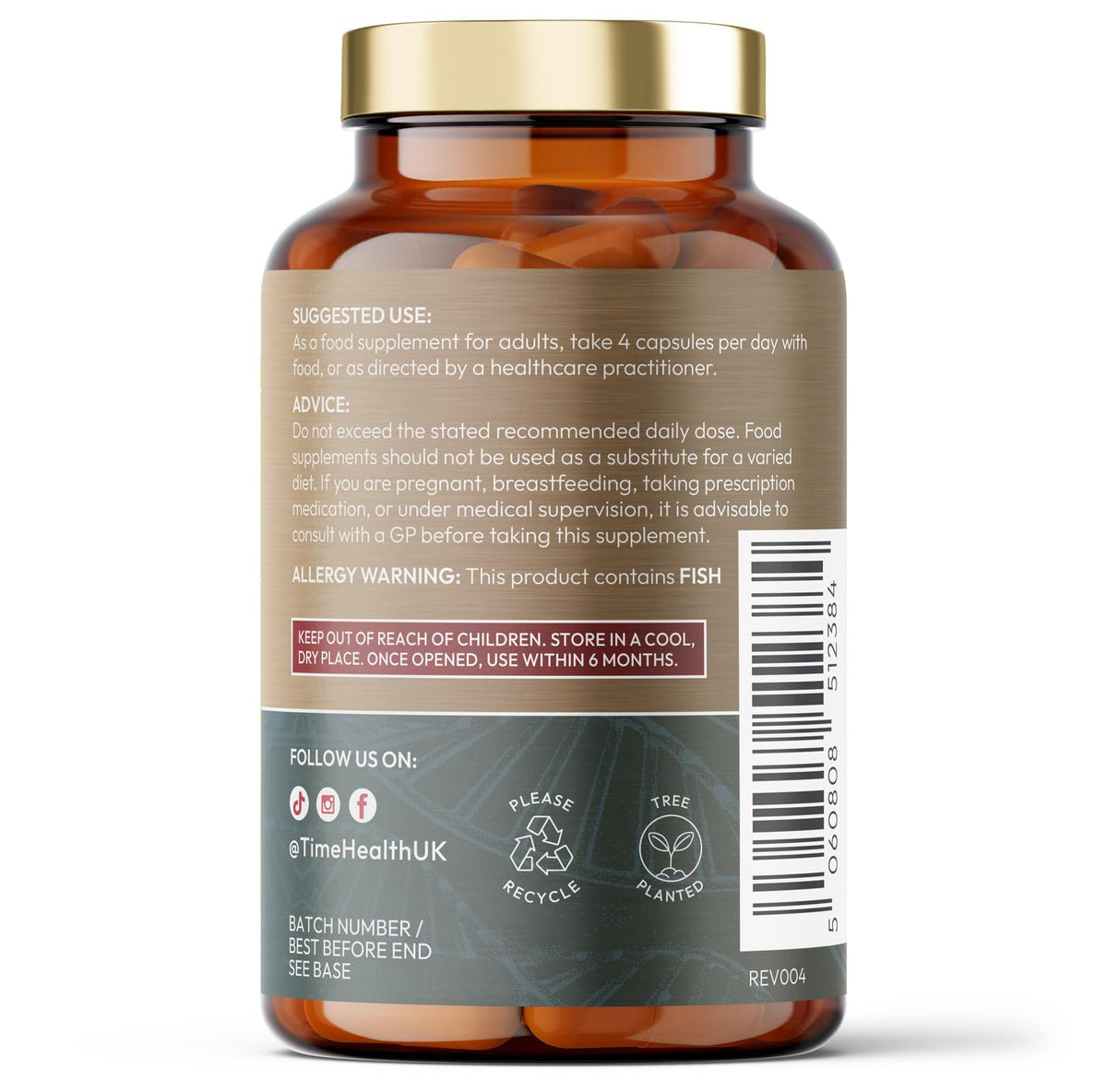 Time Health Bone Regen® – Osteo Support – Bone Strength, Density & Fracture Repair – with Calcium, Magnesium, Vitamin D3, K2, Zinc & Collagen – Clinically Proven Ingredients – GMP – UK Made Supplement