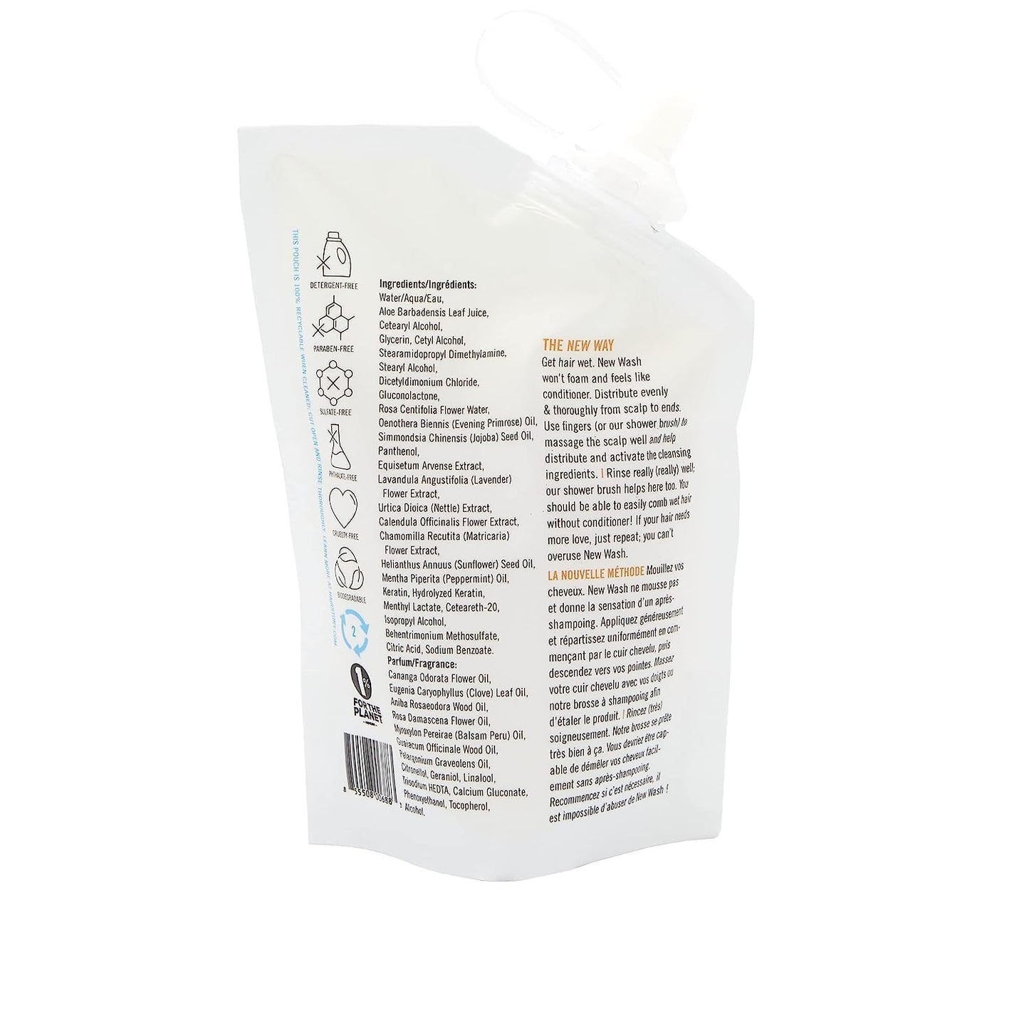 Hairstory New Wash Original Hair Cleanser, 8oz - Natural & Cruelty-Free Hair Care Routine - Removes Oil, Protects Color, Reduces Frizz - Sulfate & Paraben-Free Shampoo & Conditioner Alternative