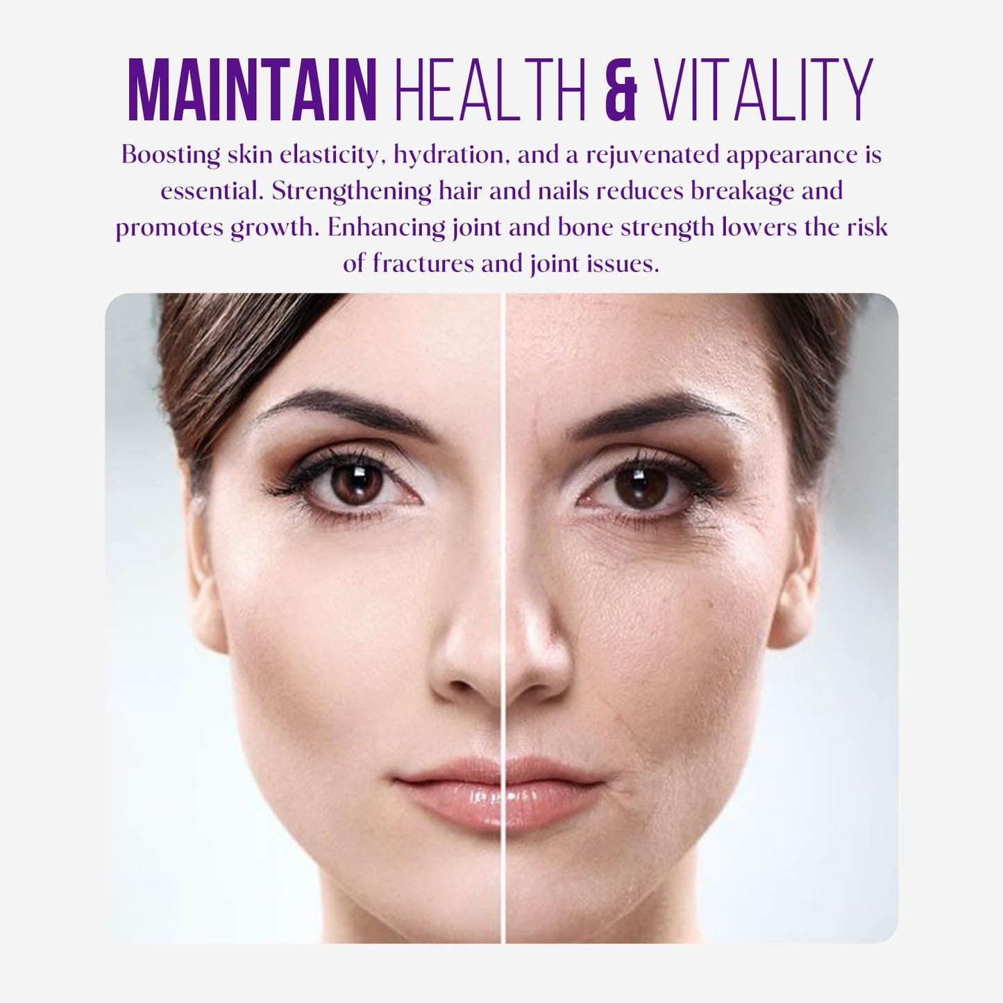 Bodygenix Sunberg Multi Collagen Powder - 1000mg Hydrolyzed Collagen Peptides Type I, II, III Hyaluronic Acid Biotin for Skin Hair Nail Joints Bones Muscles Teeth - 400mg Halal Collagen Complex Supplement