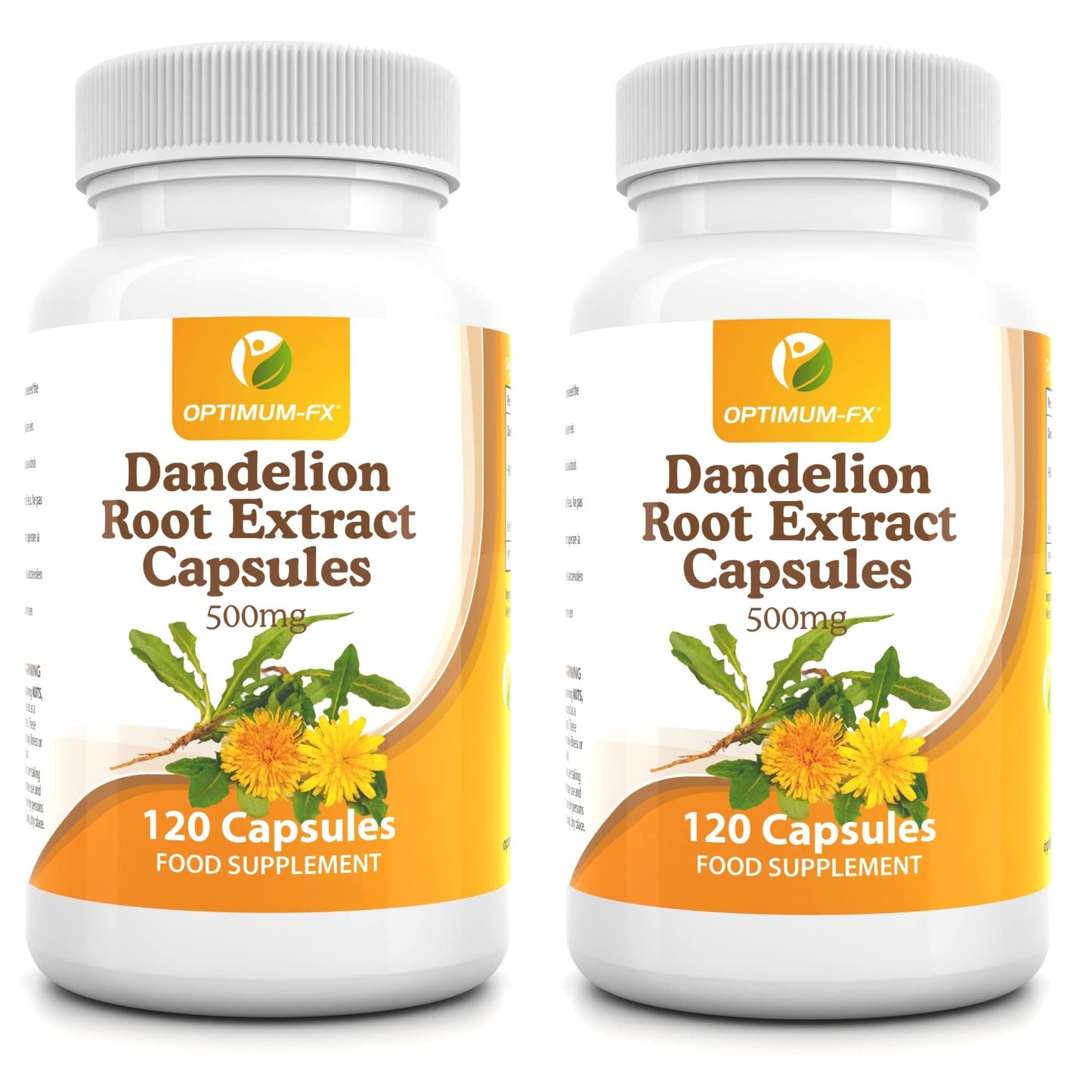 optimum-fx Dandelion Root Extract Capsules 500 mg 120 Capsules