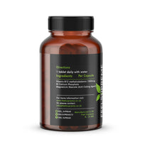 Vitamin B12 60 x 1000mcg Tablets - High Strength Supplement - Pure Methylcobalamin - Brain Function, Immune System, & Energy Support – for Men & Women - Made in The UK