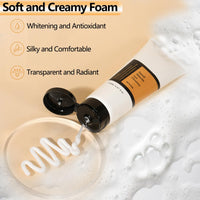 NLFOX Snail Mucin Facial Cleanser - Face Wash for Women Men - Hydrating Face Cleanser - Travel Size Cream Cleanser Fine Foam Deep Pore Cleansing Moisture Locking for Dry & Oil Skin Care
