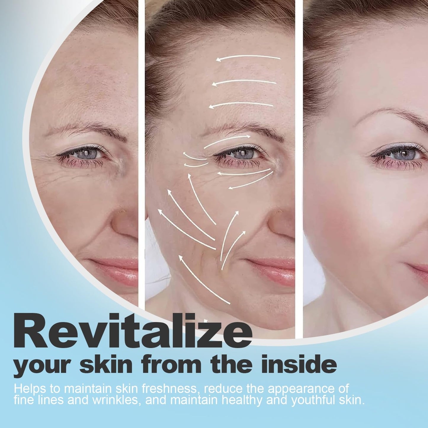 Ninnyi 3PCS Instant Face Tightening Lift Set, Lifting Serum Cream Essential Oil, Skin Firming Anti Aging Wrinkle for Women