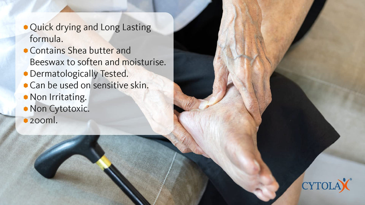 Cytolax Diabetic Foot Cream 200ml | with 10% Urea, Shea Butter, Beeswax | Softens & Moisturises Rough, Hard, Cracked, Callused Feet | Foot Care Cream to Improve Elasticity & Smoothen Skin