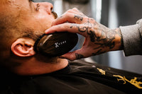 Kobe Palm Men's Military Style Boar Bristle Hair Brush/Beard Brush - Hand Sized Beard Brush for Men - Perfect for Beard Care - Works Well With Beard Oils (Dark Ash)