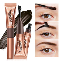 HOPHAT 3D Peel-Off Eyebrow Tint Gel – Long-Lasting Waterproof Brow Colour, Natural-Looking Tint Lasts Up to 3 Days, Easy to Apply & Remove (01#GRAY BROWN)