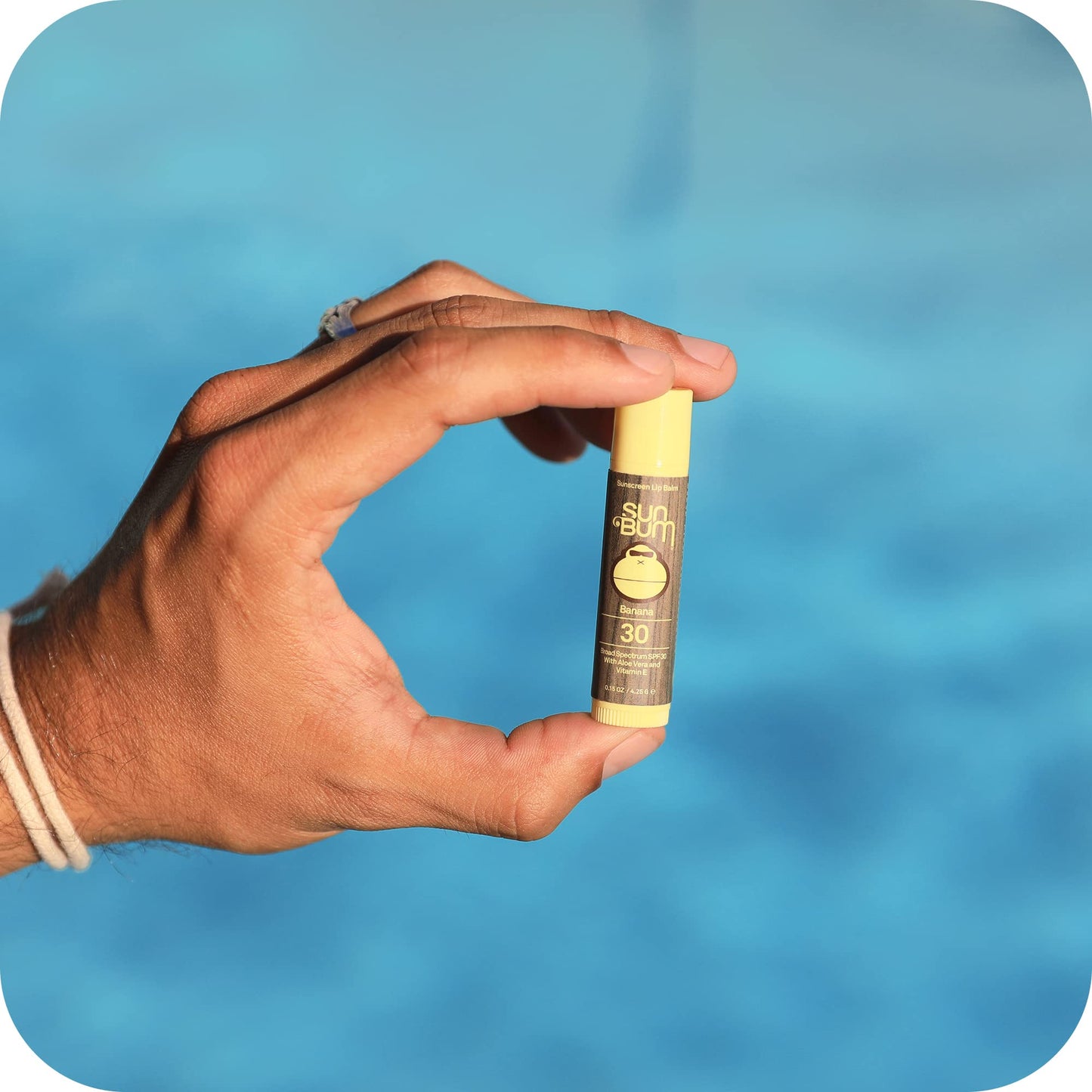 SUN BUM Sun Bum SPF 30 Banana Sunscreen Lip Balm, Vegan and Cruelty Free Broad Spectrum UVA/UVB Lip Care, Made with Aloe and Vitamin E for Moisturised Lips, 4.25 g