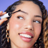 Lottie London MegaBrow Brow Glaze in Clear, Lash & Eyebrow Setting Gel, Transparent & Lightweight for Feathery Brows & Defined Eyelashes