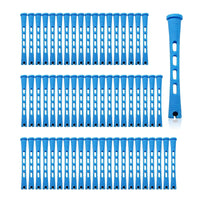 Honicemar 60 Pcs Perm Rollers Set for Long & Short Hair - 0.35 Inch Small Cold Wave Rods, DIY Curling Tools for Natural Hairstyles, Hair Curling Rods for Home or Salon Styling