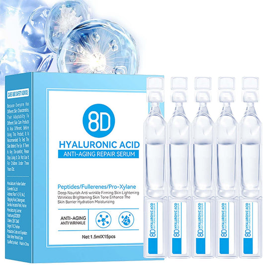 KKwoter Anti-Aging Hyaluronic Acid Serum for Face - Nourishing & Firming for Women & Men, Hydrating & Wrinkle-Reducing Microneedling Serum (1.5ml x 15)