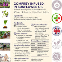 Avena Herbal Products Comfrey Oil 100ml Symphytum Officinale Knitbone