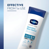 Vaseline Expert Care Sensitive Skin Relief Dermatologically Tested Moisturiser Body Lotion For Irritated and Itchy Skin Due to Dryness 400 ml