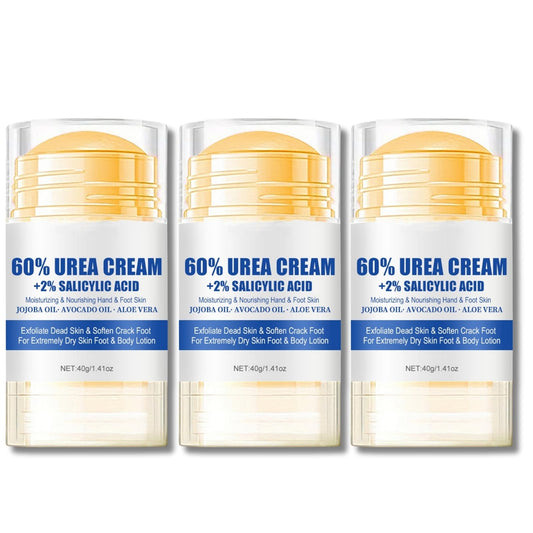 60% Urea Cream - Cracked Heel Repair Cream - Urea Foot Cream with Salicylic Acid, Aloe Vera- Foot Cream for Cracked Heels and Dry Skin - Skin Care for Foot Moisturiser (3PCS)
