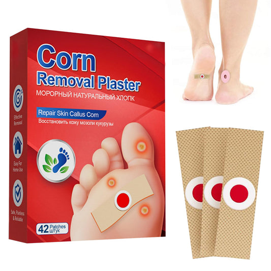 KARELLS Corn Remover Pads,Toe Corn Treatment,42 PCS Foot Corn Remover,Toe Corn Remover,Wart Remover for Feet,Corn Removal Treatment,Corn Plasters Relief Corn Pain for Feet,Hand,Toe
