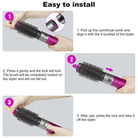 Chuancheng Round Volumizing Brush for Dyson for Airwrap HS01/HS05 Attachment, Part No.969489-01 970750-01 for Limp Flat Hair